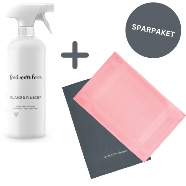 2er-Set Mikrofasertücher + Glanzreiniger | Sparpaket