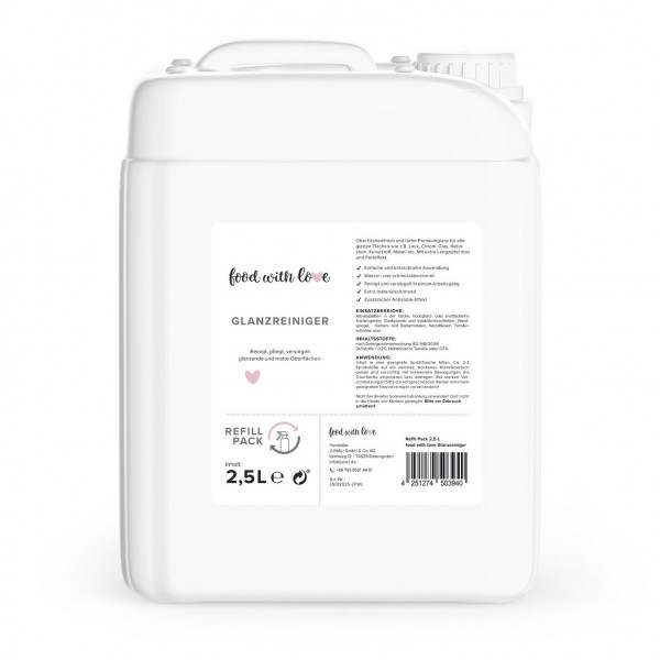 Glanzreiniger «food with love» | Refill Pack 2,5l