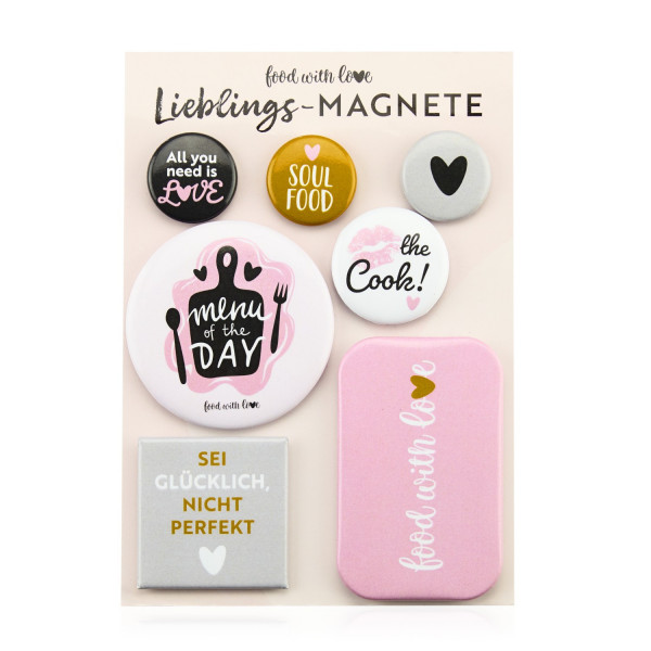 Lieblings-Magnete | 7er-Set «food with love»