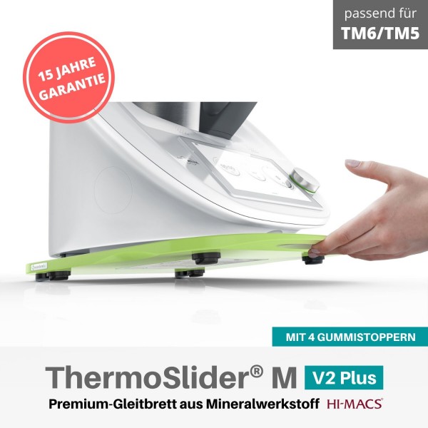 ThermoSlider® M | V2 Plus | Light Green | Premium-Gleitbrett für Thermomix TM6/TM5