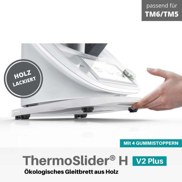 ThermoSlider V2 Plus Premium Gleitbrett für Thermomix TM6 und TM5 in Reinweiß