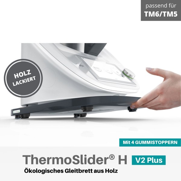 ThermoSlider V2 Plus Premium Gleitbrett für Thermomix TM6 und TM5 in graphitgrau