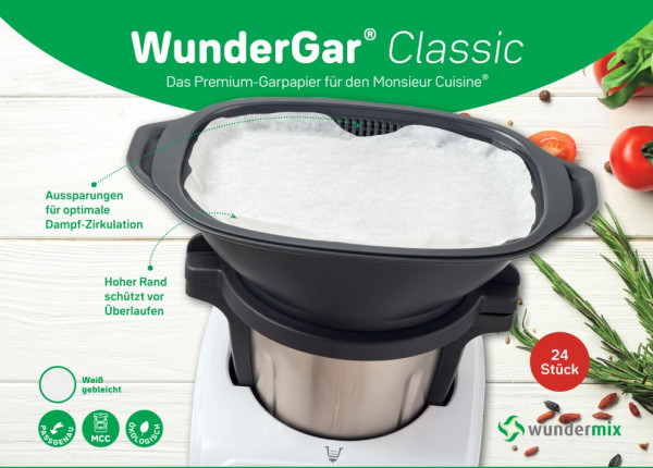 WunderGar® | Dampfgarpapier für Monsieur Cuisine