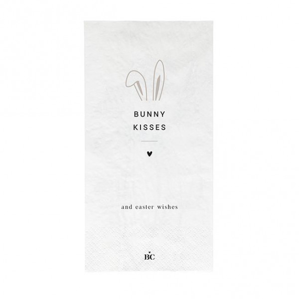 Servietten «bunny kisses easter wishes» | Bastion Collections | za-napkin-052-xl-bt